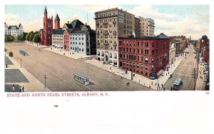 New York  Albany , State and North Pearl Streets