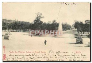 Old Postcard Tuileries Gardens Great Basin Around