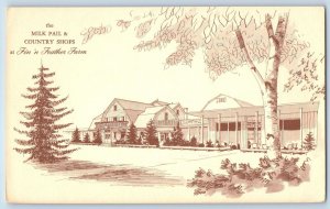 c1920's Fin & Feather Farm Restaurant & Shop Dundee Illinois IL Vintage Postcard