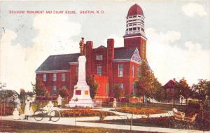 Grafton North Dakota~People @ Soldiers Monument~Courthouse~Bicycle-Baby Carriage