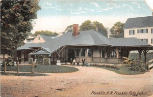 H73/ Franklin Falls New Hampshire Postcard c1910 Railroad Depot 27
