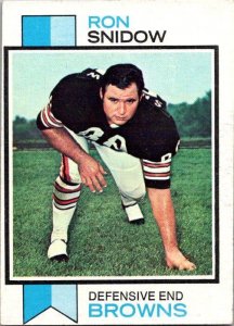 1973 Topps Football Card Ron Snidow Kansas City Chiefs sk2533