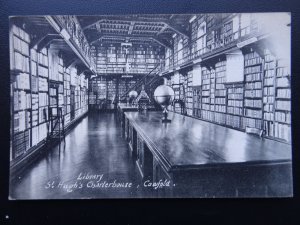 West Sussex ST. HUGHS CHARTERHOUSE LIBRARY - Old Postcard by Marshall Keene & Co