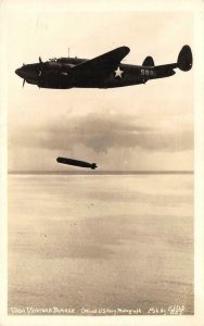 RPPC VAGA VENTURA BOMBER Navy Plane Ellis Photo WWII c1940s Vintage Postcard