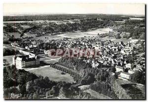 Postcard Modern Ancy le Franc Yonne Aerial view and Chateau des Ducs de Clerm...