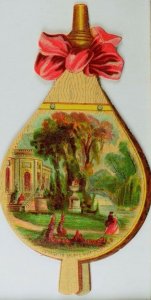 1880's  Victorian Die-Cut Trade Card Forest City Baking Powder Vouwie Bros. P42