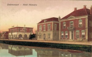 Netherlands Dedemsvaart Hotel Hiemstra Vintage Postcard 07.57