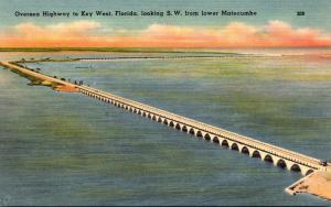 Florida Keys Overseas Highway To Key West Looking Southwest From Lower Matecumbe