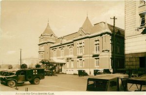 American Red Cross Bankers Club Trucks C-1910 RPPC Photo Postcard 10554