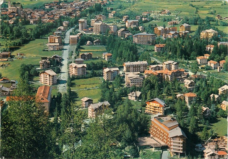 Postcard Italy Bardoneccchia residential quarter - Old Suburb