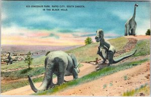 Postcard HISTORICAL SCENE Rapid City South Dakota SD AM2431