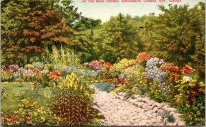 Postcard Canada Ontario London - The Rock Garden, Springbank