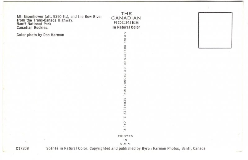 Mount Eisenhower, Bow River, Canadian Rockies, Banff National Park, Alberta