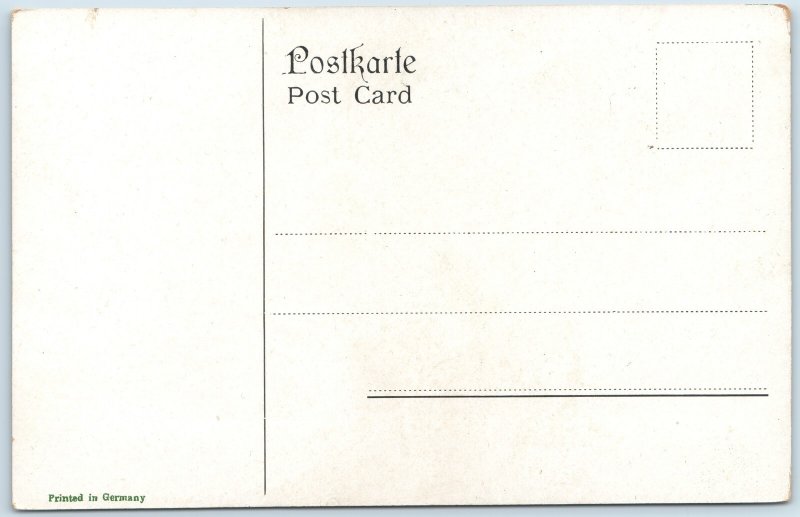 c1910s German Language Confirmation Congratulations Postcard Bible Quote UP A208