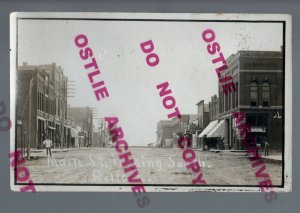 Rolfe IOWA RPPC 1912 MAIN STREET nr Pocahontas Humboldt Gilmore City West Bend