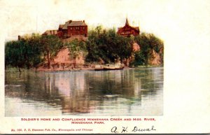 Minnesota Minnehaha Park Soldiers' Home and Confluence Minnehaha Creek a...