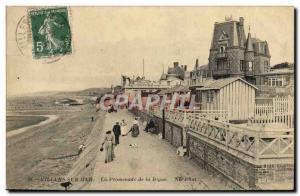 Old Postcard Villers Sur Mer The Promenade de la Digue