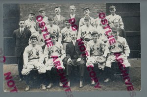 rppc c1910 BASEBALL TEAM Posing W.E. & M. CO Westinghouse Electric & Mfg FACTORY