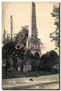 Old Postcard Army War of 1870 Dole Monument Affairs