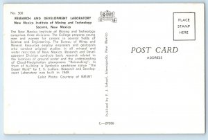 c1960 Socorro New Mexico NM Postcard Research Development Laboratory Building
