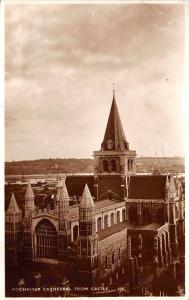 BR60925 rochester cathedral from the castle real photo    uk