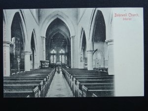 Derbyshire BAKEWELL All Saints Church Interior c1903 UB Postcard by Stengel & Co