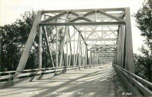 IA, Columbus Junction, Iowa River Bridge, L.L. Cook No. B-343, RPPC