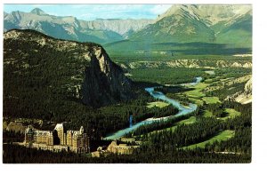 Banff Springs Hotel, Banff National Park. Alberta Rocky Mountains