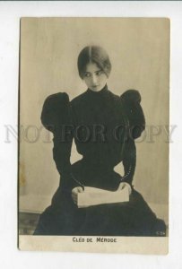 427595 CLEO DE MERODE French BALLET Dancer Black Dress PHOTO