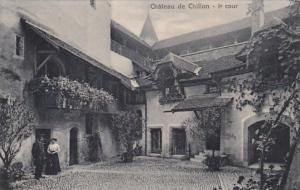 Switzerland Chateau de Chillon Courtyard