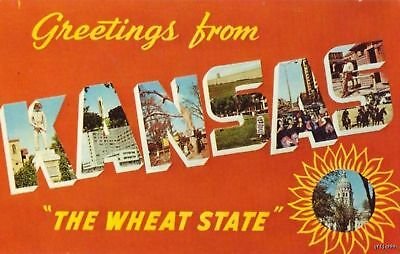 DEXTER PRESS GREETINGS FROM KANSAS THE WHEAT STATE