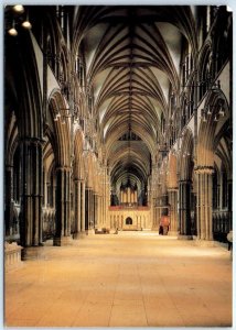 Postcard - Lincoln Cathedral, The Nave - Lincoln, England