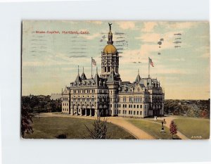 Postcard State Capitol, Hartford, Connecticut