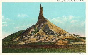 Vintage Postcard 1920's View of Chimney Rock on the Oregon Trail OR