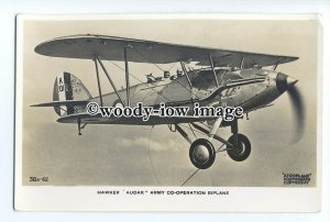 ac0113 - Aircraft - Hawker Audax Biplane - postcard
