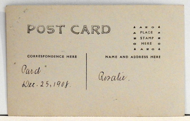 Sauk City High School - RPPC Postcard