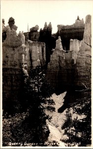 RPPC Queen's Garden, Bryce Canyon National Park UT Vintage Postcard P65