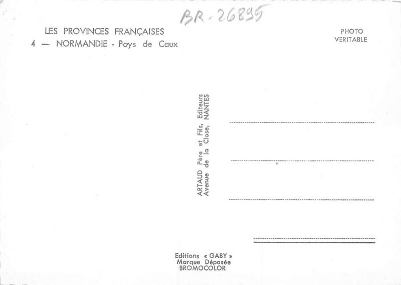 BR26895 pays de Caux Normandie map cartes geographiques France