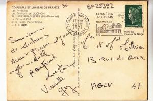 BF25392 superbagneres h g le grand hotel   france front/back image