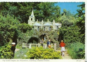 Channel Islands Postcard - The Little Chapel, Les Vauxbelets, Guernsey Ref 9792A