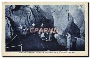 Old Postcard Cave Caves of Betharram Debarcadere Lake Boat
