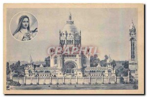 CARTE Postale Old Basilica of Lisieux Project General view