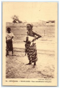 c1940's An Indigenous Beggar Kaolack Senegal Collection Tennequin Postcard