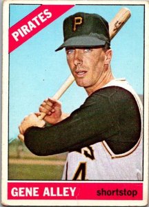 1966 Topps Baseball Card Gene Alley Pittsburgh Pirates sk1968