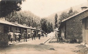 French Soldier Camp Real Photo Postcard