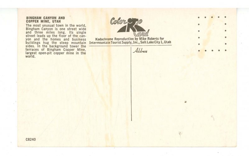 UT - Bingham Canyon. Utah Copper Mine