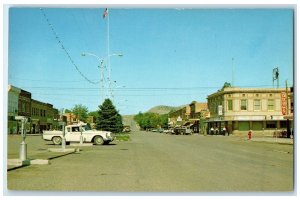 c1960s Main Street Home Of  World's Largest Mineral Thermopolis Wyoming Postcard