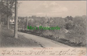 America Postcard - Golf Links, Milford, New Hampshire RS30213