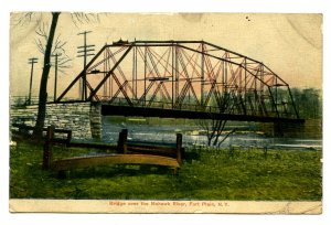 NY - Fort Plain. Bridge Over Mohawk River