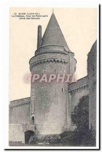 Blain Old Postcard The castle tower Pont Levis taking Moat